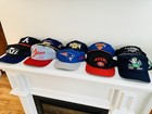 Vintage 90   s Snapback Hat Cap Lot Of 10 Vtg Nfl Mlb Nba Nhl Ncaa 