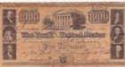 Kappyscoins  W1205 Ad Note On  1000 Bank Of United States Sn 8894 Copy