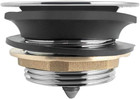 Polished Chrome Push Drain Stopper For 1-1 2    Bathtub Or Shower Threaded Drains