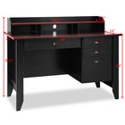 Computer Desk Pc Laptop Writing Table Workstation Student Study Furniture Black