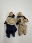 Vintage Bisque Family Dollhouse Dolls - Handpainted Taiwan - 1970 s - Lot Of 2