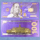 Wholesale Lot 100 Pcs Purple   100 Dollar Money Banknotes Crafts Gift Prop Game