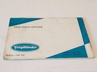 Vintage Original Voigtlander Vito Bl 24x36 - 35mm Camera Manual 