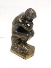Vintage Cast Metal   the Thinker  - Single Book End Figure 7  - Dated 1928
