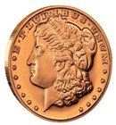  100  Morgan - 1 Oz Copper Round - Bullion - Lot