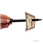Pen Through Borrowed Dollar Bill  Go Through Playing Card Also  Magic Pen 