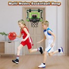 Indoor Electronic Basketball Hoop With Scoreboard  Led Lights  3 Balls   Pump