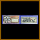 Us  2 Dollars Colorized Bill Legal Tender Buffalo  Indian Chief  Black Eagle Unc