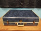 Vintage 1950 s Samsonite Shwayder Bros Luggage 3 Pc Set Suitcases Marble Blue