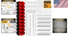 Pegboard Hooks Kit Organizers With Bins For Garage Kitchen Bathroom Craft Room