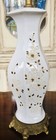 Vintage L l Wmc Ceramic Vase Lamp Applied Floral Decorations