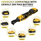 Cordless Ratchet Wrench Compatible Dewalt 20v Max Battery 3 8    1 4  70 Ft-lbs