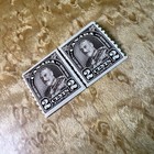 Canada Mint Nh F  Pair 2c Scott 1930 King George V Arch Leaf Coil Stamps Unused