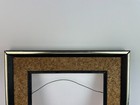 Vintage Mid Century 8  X 10  Cork  Wood  Metal Frame