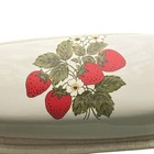Mccoy Vintage Strawberry Butter Dish Cream Ceramic Usa Pottery
