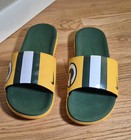 Nike Men   s Green Bay Packers Solar Soft Slides Size 12 Euc Green   Yellow