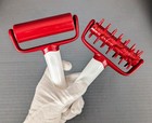 2-pack Pizza Dough Docker Roller   Standard Roller Bubble Killer Red