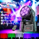 Moving Head Light Rgbw Led Stage Lighting Effect 7x10w Moving Heads Wash Lights 