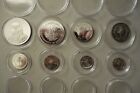 Bahrain  Proof Set Of Eight Silver Coins - Proof Condition  1983
