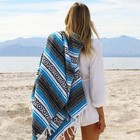 Bulk Mexican Blanket Blue Grey Black 10-pack    Yoga Blanket   Wedding Favors