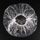 100pcs Disposable Shower Caps Plastic Clear Large Thick Waterproof Bath Hair Cap
