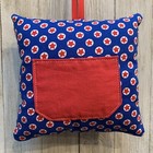 Tooth Fairy Pillow - Red Star Design - Handmade In Usa