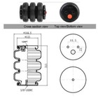 Air Suspension Kit Truck Shocks Pneumatic Absorber 3e2400 With Aluminium