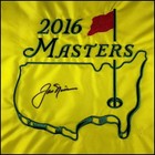 Jack Nicklaus Autographed 2016 Masters Tournament Pin Flag Golf Jsa Coa Loa