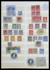 Malta Used 1890-1960 Around 1000 Cancels In 3 Stockbooks Stamp Collection