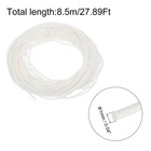 Uxcell Silicone Foam Seal Strip  1mm 0 04   Dia 8 5 1mm X Meter  White