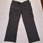 New Dickies Flex Cargo Pants Mens 40x30 Black Regular Fit Straight Leg Workwear