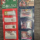 Vintage Christmas Gift Tags Cards Lot Of 9 Packs Santa Little Drummer Boy Noel 