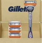 Gillette Fusion 5  5 Blade Razor  1 Handle   4 Cartridges  New  Free Ship In Usa