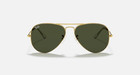 Authentic Ray Ban Classic Aviator Gold Frames  Green Lenses Rb3025 58mm Unisex