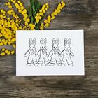 4 Linked Bunnies County Stamp