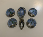 Vintage 70 s Lucite Acrylic Sea Shell Coasters   Spoon Rest