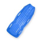 Flexible Kids Snow Sled - Cold-resistant Toboggan With Pull Rope   Handles  Blue