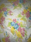 Lot Of 4 Vintage Fitted Bed Sheets Floral Various Sizes Craft Sewing Cutter