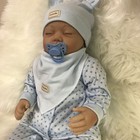 Realistic Reborn Baby Dolls 22in Newborn Boy Doll Vinyl Silicone Handmade Gift