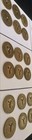 6 Vintage Nyc Subway Tokens - Classic    y    Cutout - New York City Transit Coins