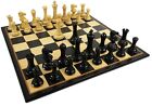 4q Black Empire Modern Staunton Wood Chess Men Set W 17  Black   Maple Board