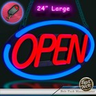 Large Led Open Sign 24  Neon Light Bright For Restaurant Bar Store Shop Business