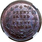  1860 s  Patriotic Civil War Token F-180 430a  r-4  Hero Of Pea Ridge 