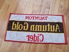Rare Vintage Autumn Gold Taunton Cider Pub Bar Beer Towel Breweriana