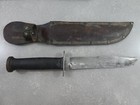 Western Combat Fighting Knife Pat d  Cutlery Ww2 Usa Orig Leather Scabbard G46-8