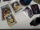 Junk Drawer Lot Coins sports Cards  Jewelry  Star Wars Watch