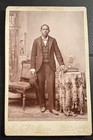 1890 s Cabinet Card Handsome Well Dressed  African American Man Bakersfield Cal