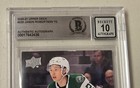 Jason Robertson 20-21 Signed Upper Deck Young Guns Rookie Card Beckett Auto 10