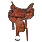 Western Horse Saddle Leather Barrel Racing Hand-tool Racer Equestrian Trail Tack