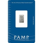Box Of 25 - Pamp Suisse Fortuna 1 Gram Platinum Bar 999 5 Fine In Sealed Assay